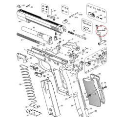 Competition Trigger Bar Spring ( -15% power ) for CZ