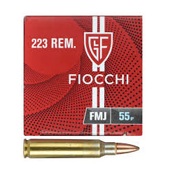 Fiocchi .223 Rem 55gr FMJ