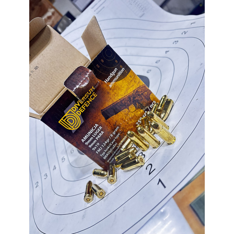 Amunicja Diversum 9x19 FMJ 124gr